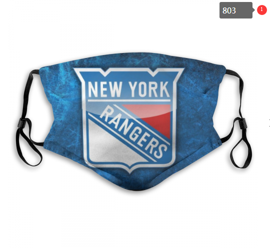 NHL New York Rangers #7 Dust mask with filter->nhl dust mask->Sports Accessory